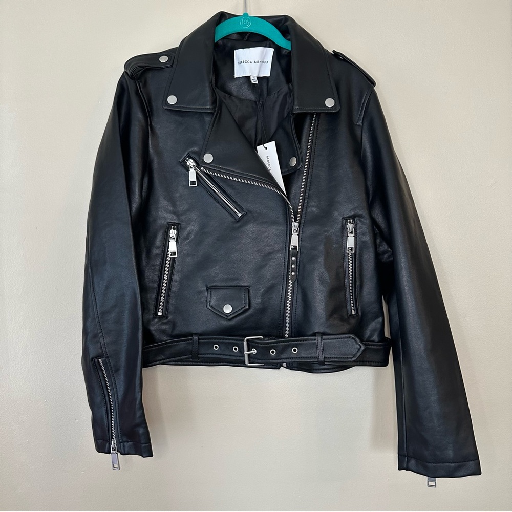 Rebecca Minkoff Black Leather Jacket - Picture 2 of 6
